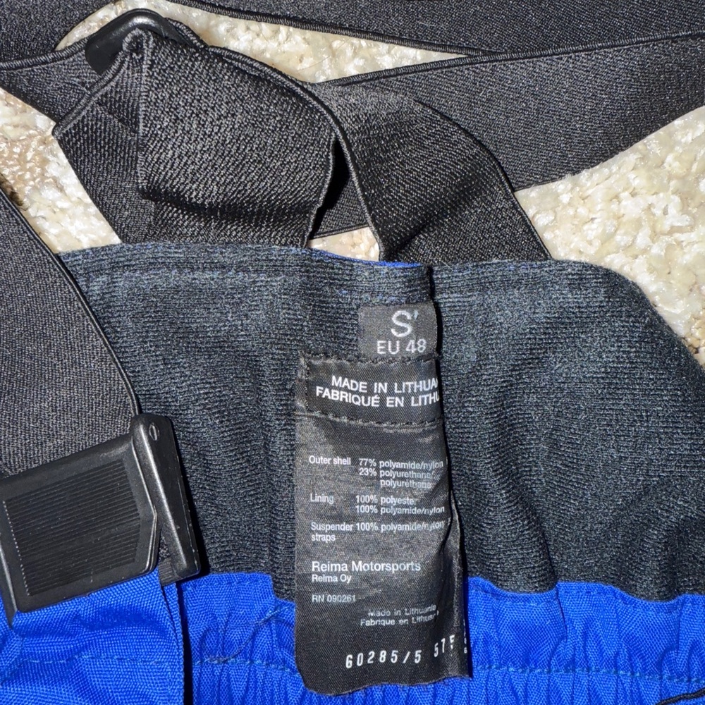 Blue Ski Jacket with Advanced Snow Protection